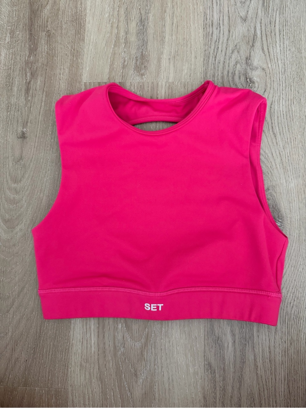 SET Active Luxform Pink Sports Bra with Cutout